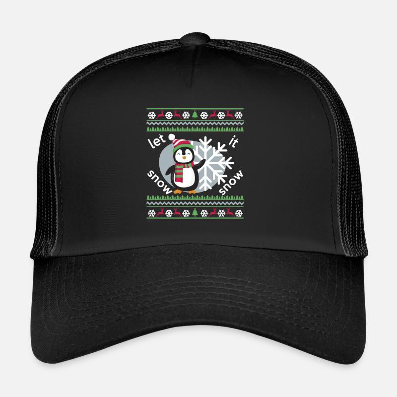 Penguin Christmas Gift Trucker Cap