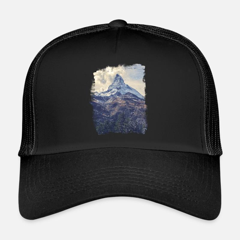 Mountains & Diamonds - Trucker Cap - black/black