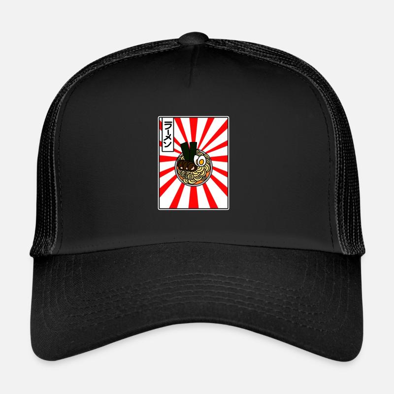 Ramen Spezialität - Trucker Cap - Schwarz/Schwarz