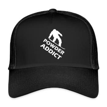 snowboard poudre addict snowboard - Casquette trucker  - noir/noir - Devant