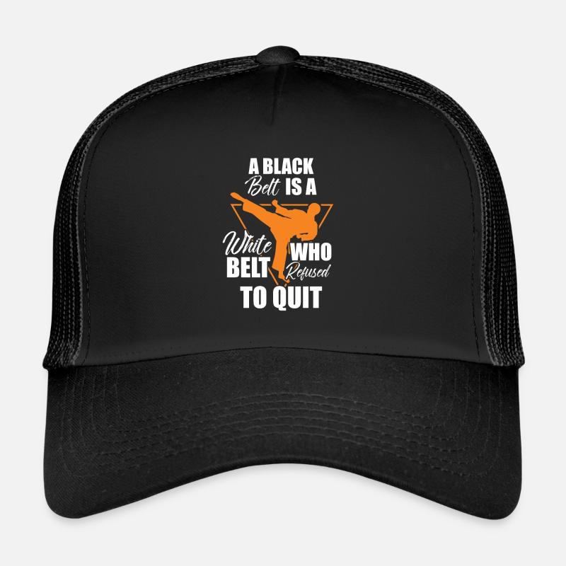 Kampfkunst Schwarzer Gürtel Lustiges Taekwondo Spr Trucker Cap