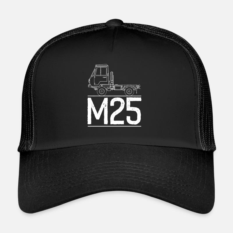 Multicar M25 Neu Tshirt T-Shirt - Trucker Cap - Schwarz/Schwarz
