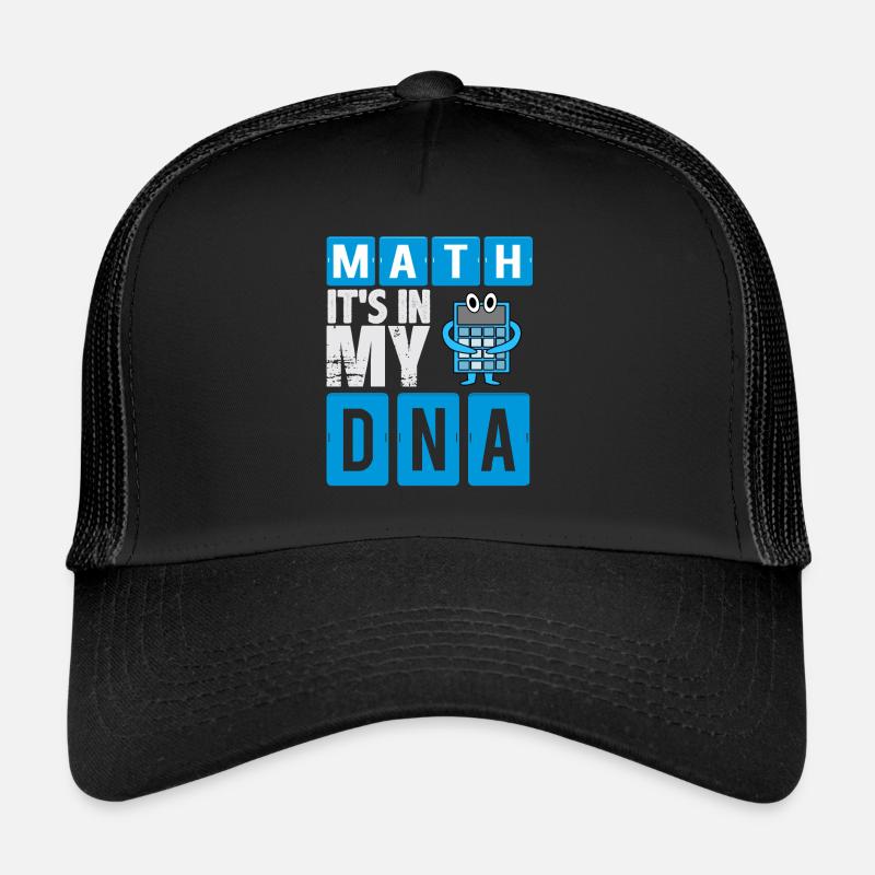 Mathe In Meiner DNA! Geschenkidee, Geschenk - Trucker Cap - Schwarz/Schwarz