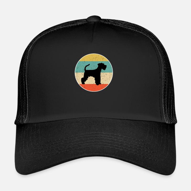 Miniature Schnauzer Dog Gift design - Trucker Cap - black/black