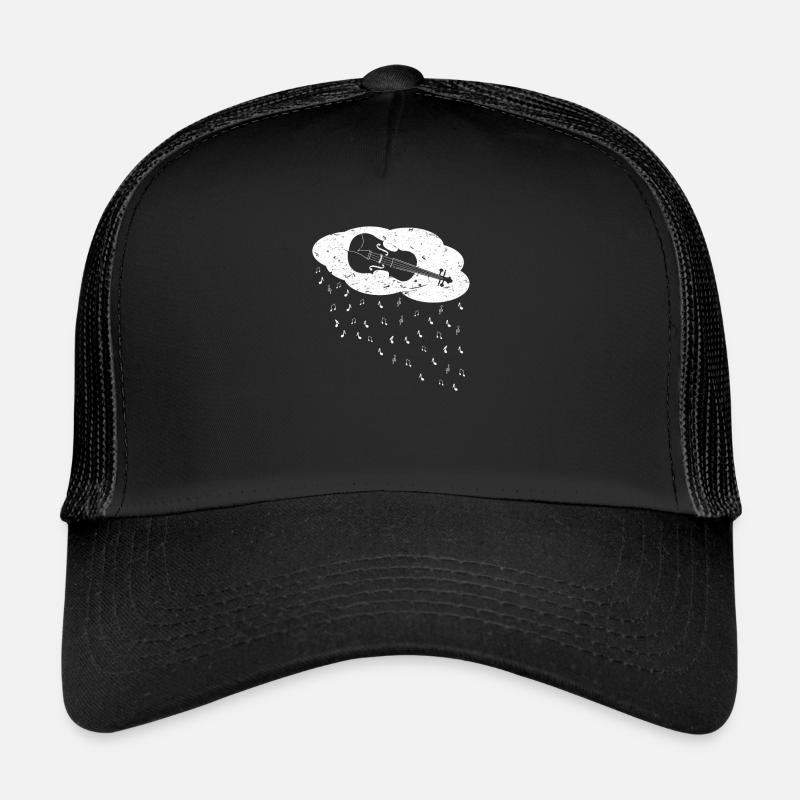 Violon pluie nuage pluies notes de musique Casquette trucker 