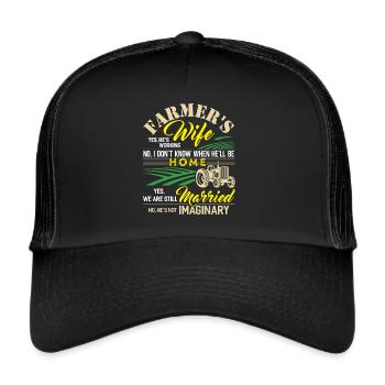 Paysanne - Casquette trucker  - noir/noir - Devant