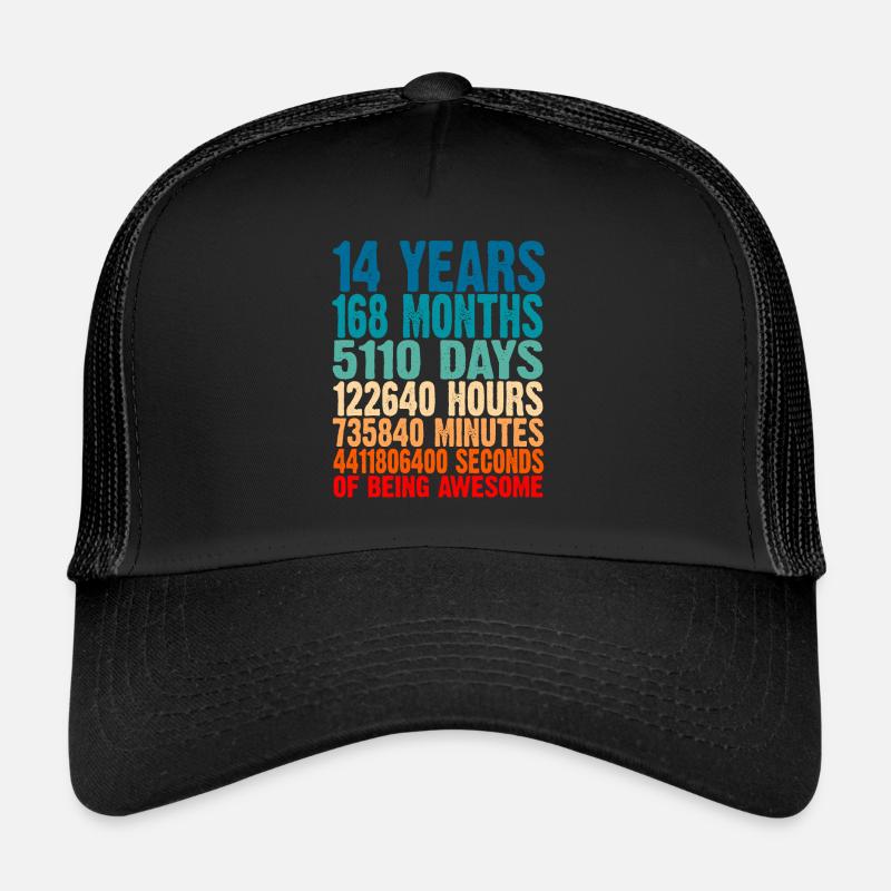 14 Years Of Being Awesome 14 Geburtstag Geschenk 1 Trucker Cap