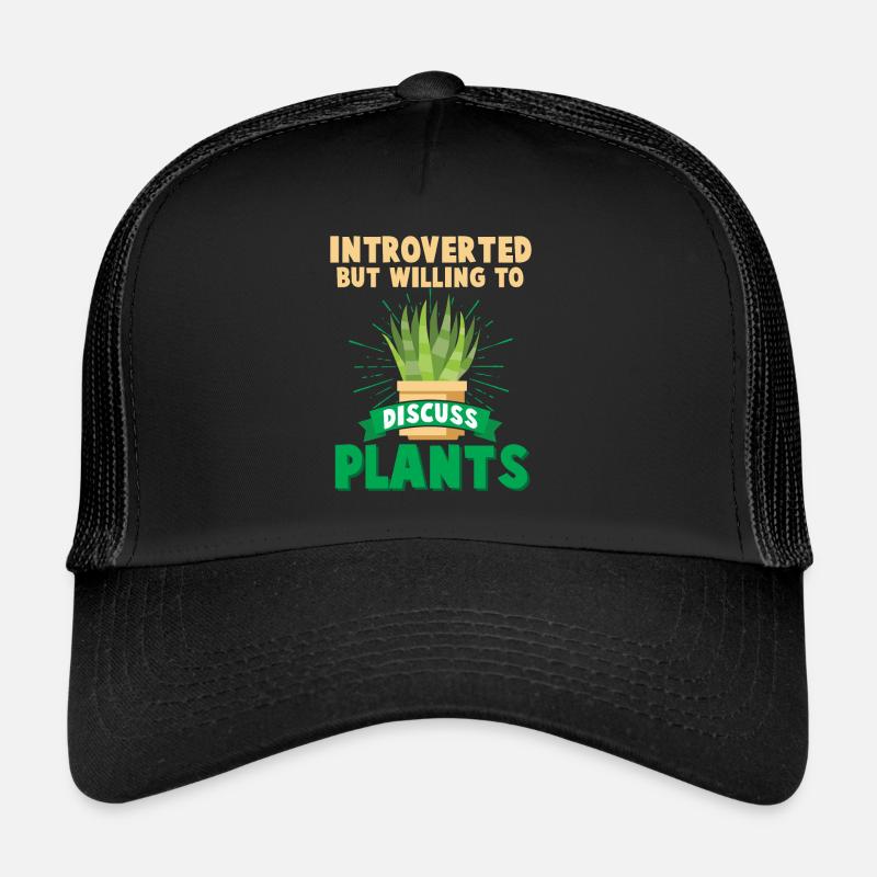 Introvertierter Mensch Schüchterner Gärtner Strebe Trucker Cap
