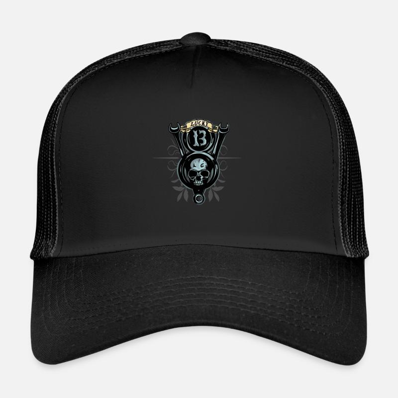 V8 Power Lucky 13 Casquette trucker 