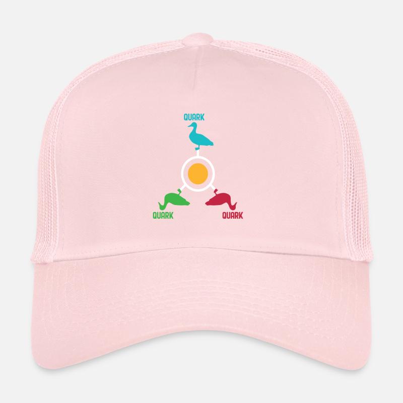 Funny Orbiting Quarks Duck Pun Quark gift Trucker Cap