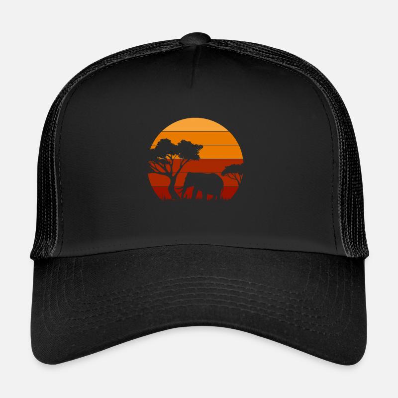 Elefanten - Trucker Cap - Schwarz/Schwarz
