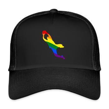 Soccer goalie - Trucker Cap - black/black - Front