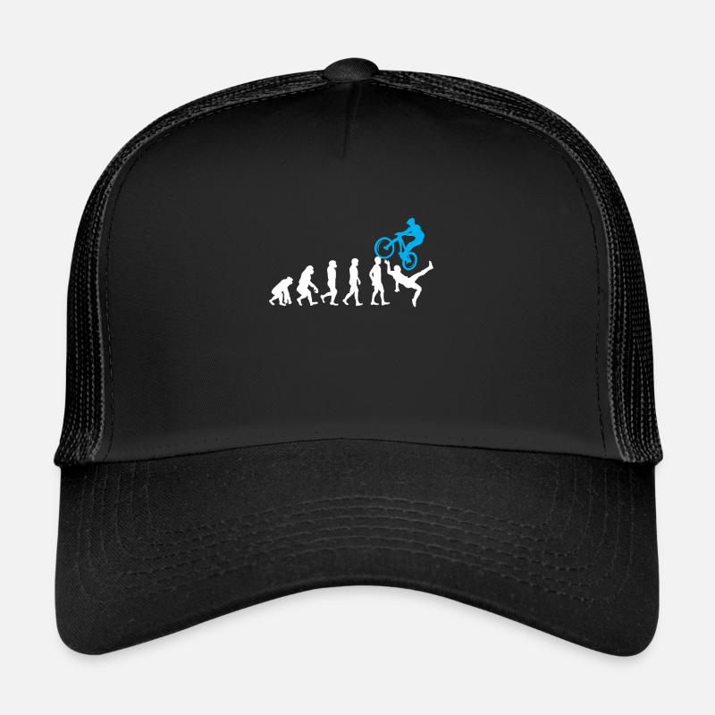 Mountain bike evolution MTB cyclists cyclists Trucker Cap