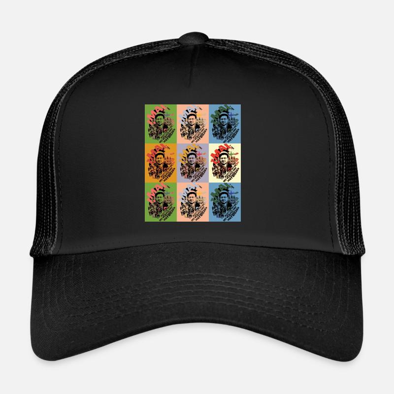 1. Mai DDR Pop Art - Trucker Cap - Schwarz/Schwarz