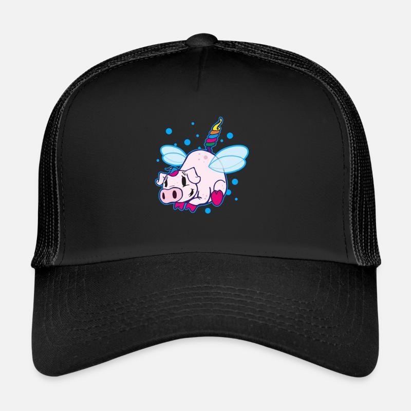 Cochon licorne cochon Casquette trucker 