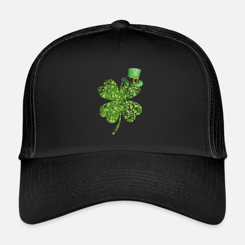 Saint-Patrick - Casquette trucker  - noir/noir