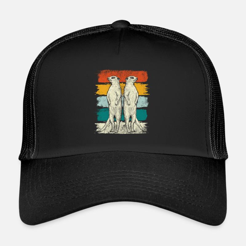 Retro Erdmännchen Tiere Trucker Cap