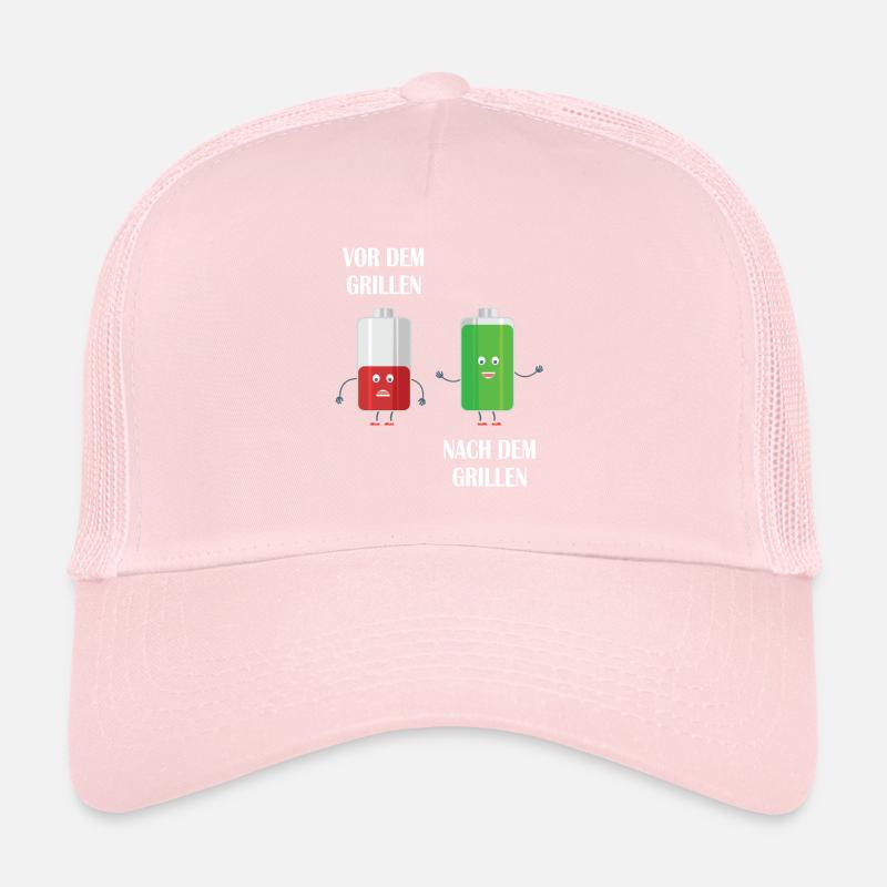 Before grilling and after grilling Trucker Cap
