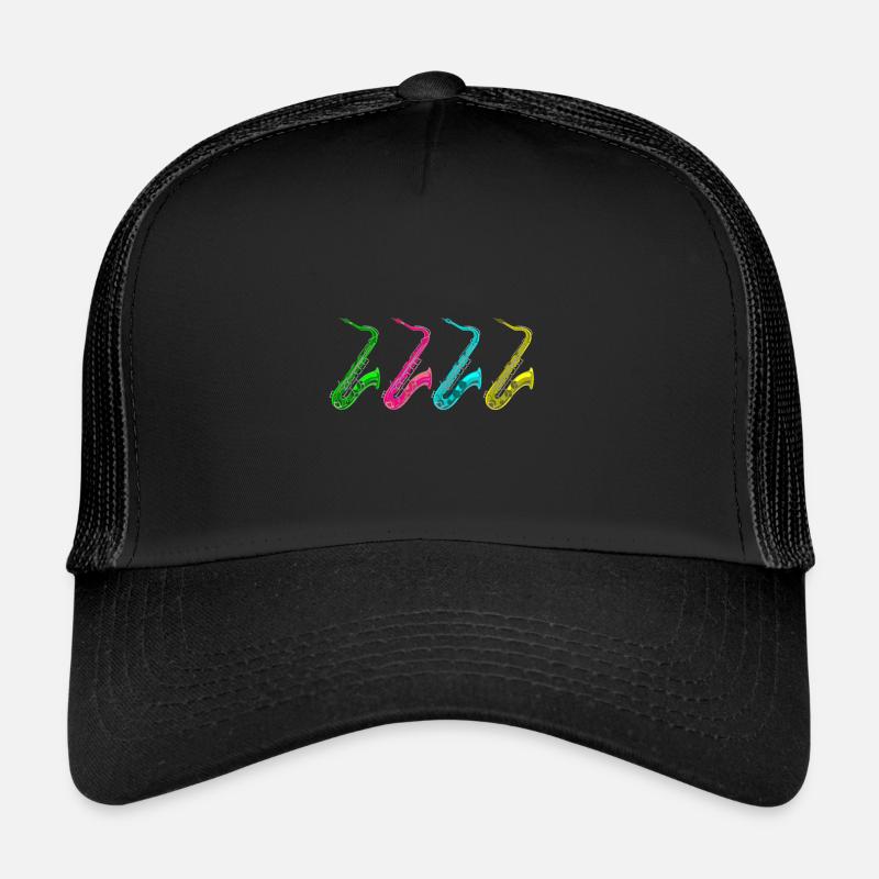 Retro Saxophone musicien Casquette trucker 