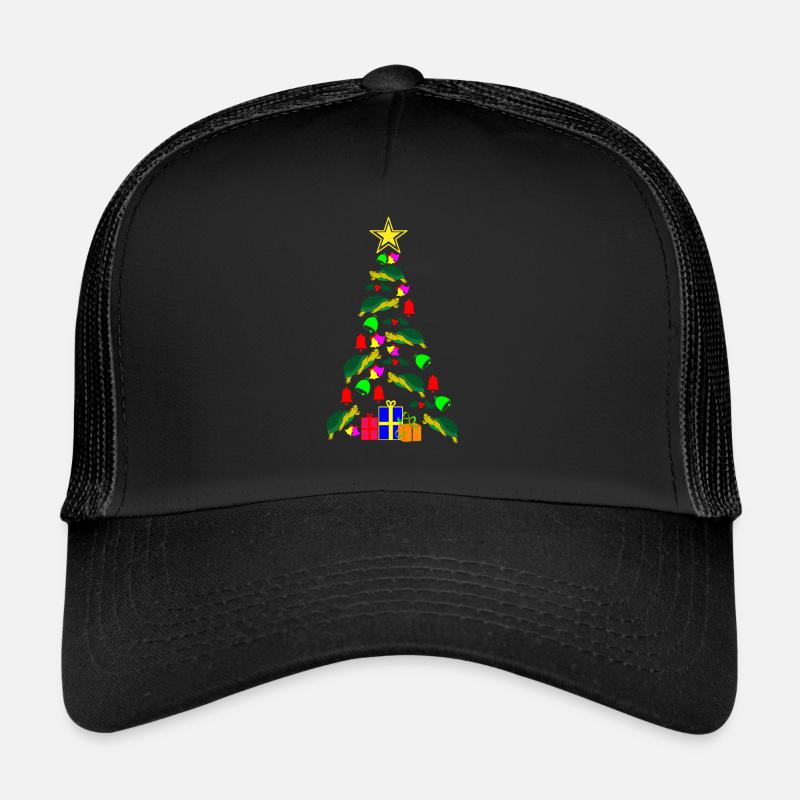 Schildkröte Weihnachten Geschenk - Trucker Cap - Schwarz/Schwarz