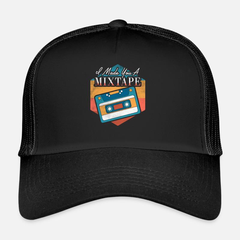 I Made You A Mixtape Old School Shirt Trucker Cap