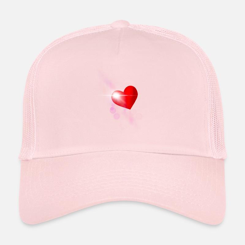 Coeur rouge Casquette trucker 