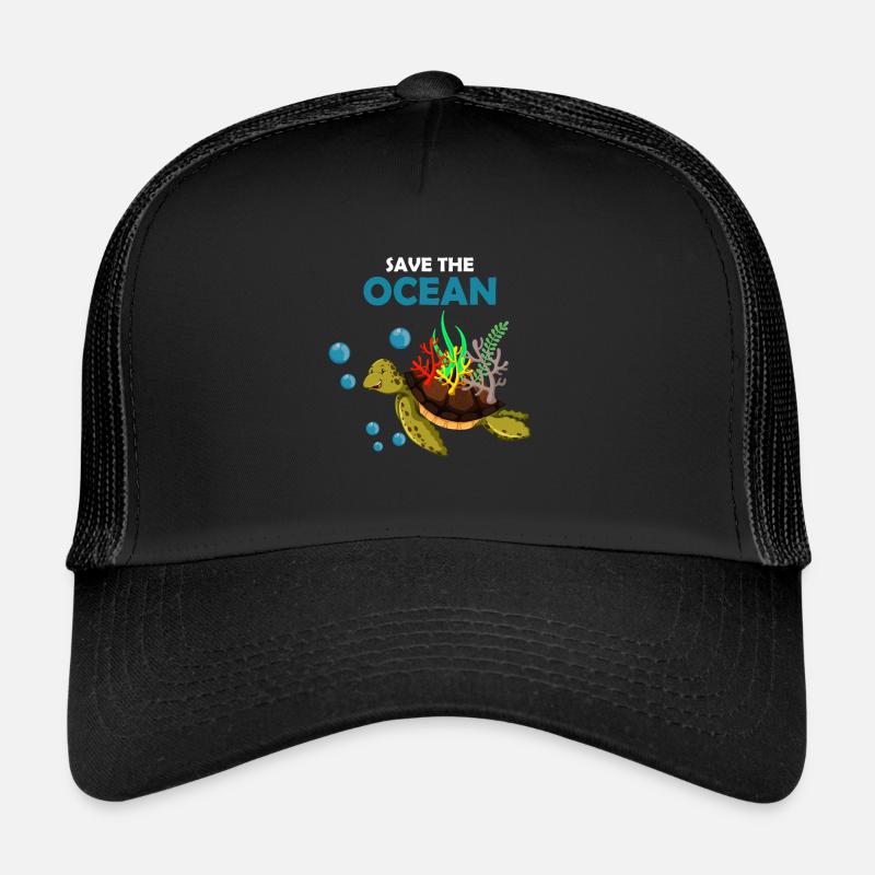 Turtle climate change Trucker Cap