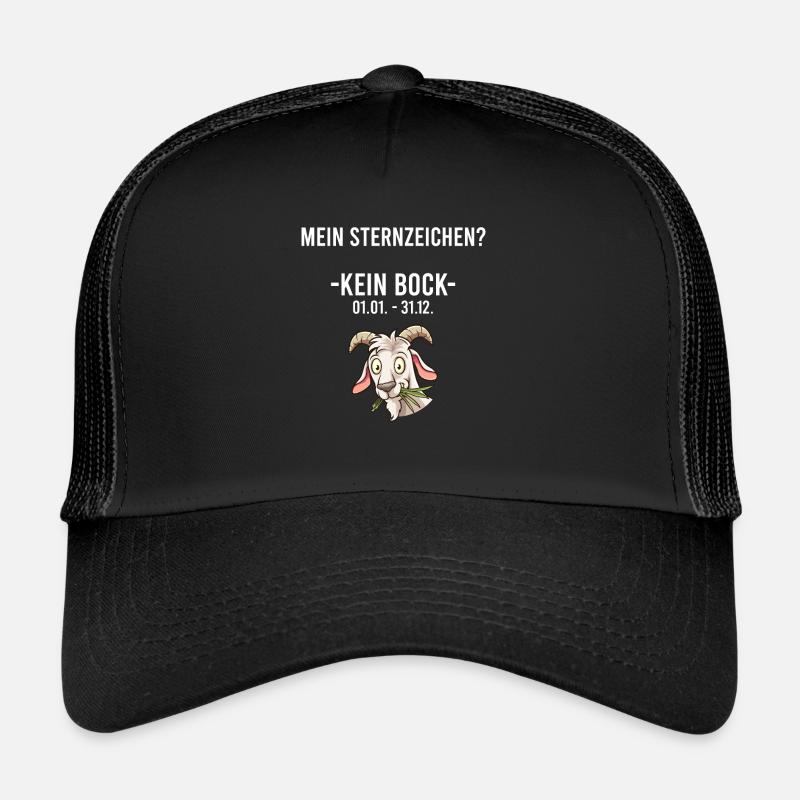 Sternzeichen Kein Bock | Ziege Lustig Geschenk Trucker Cap