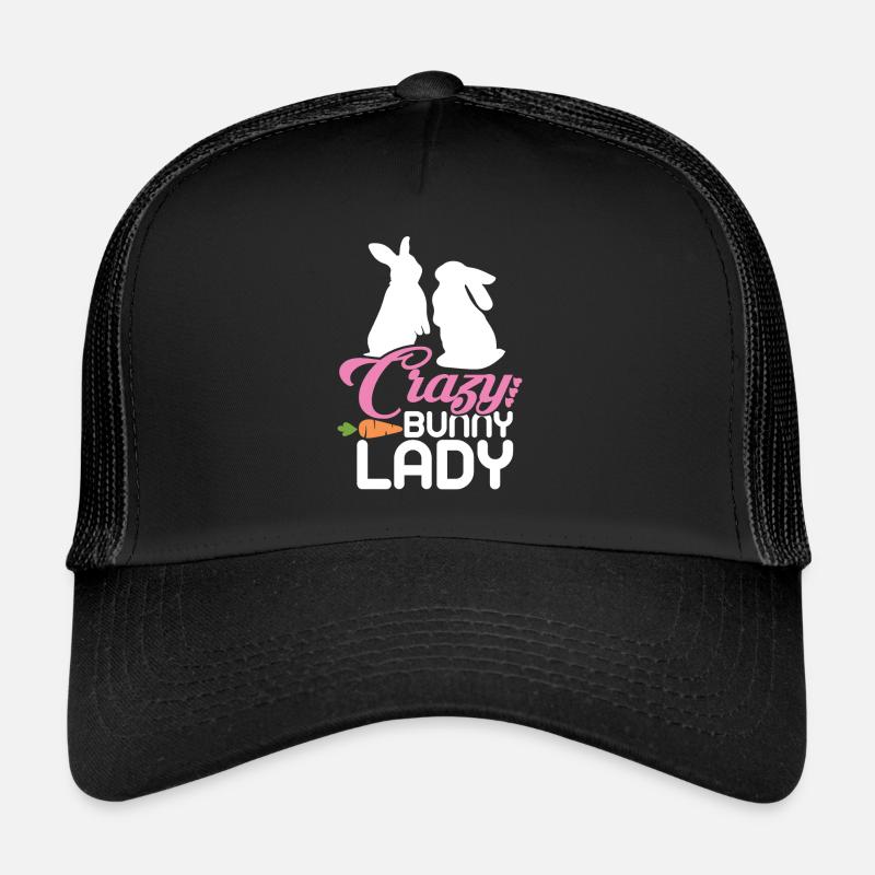 Chemise d'amant de lapin Crazy Bunny Lady Casquette trucker 