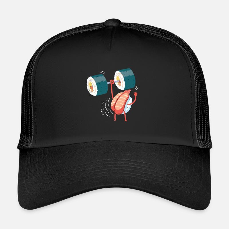 Sushi gym - Trucker Cap - black/black