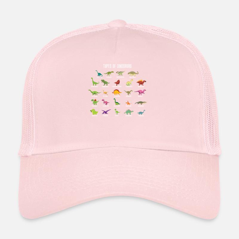 Types de chemise obsédée par dinosaure dinosaure Casquette trucker 