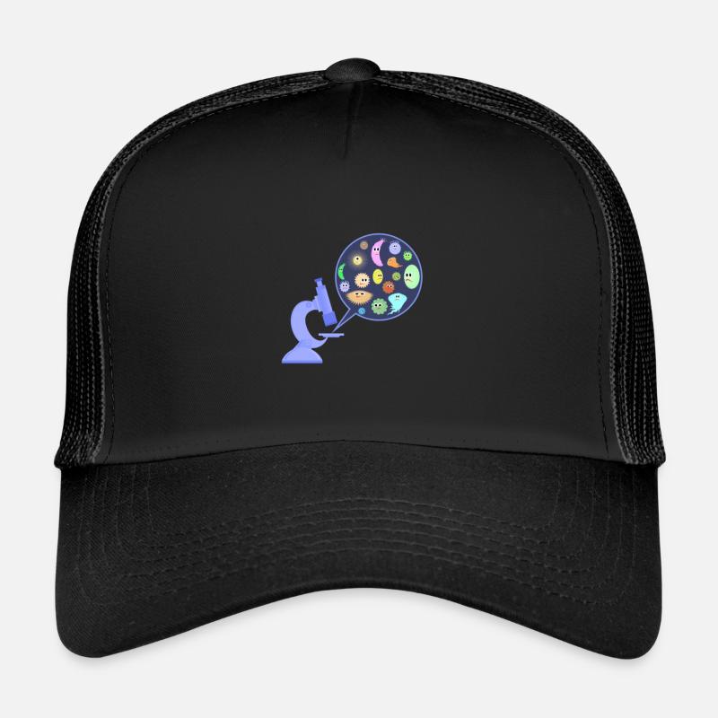 Germes au microscope Casquette trucker 