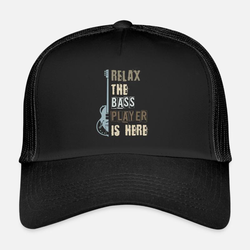 Joueur de basse de guitare basse Casquette trucker 