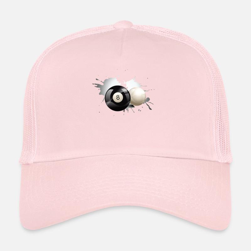 Billiard Pool Eight Ball Casquette trucker 