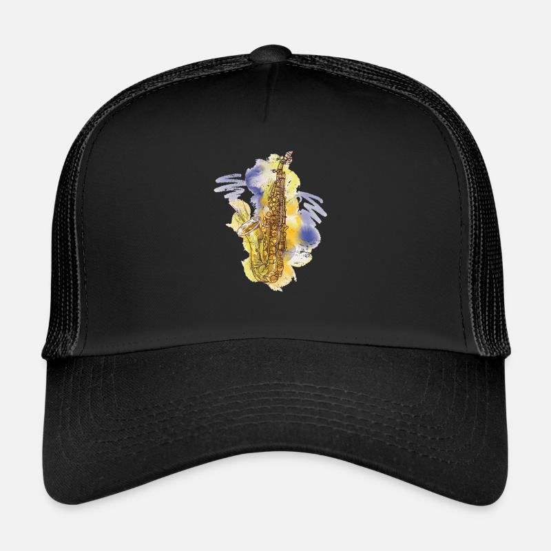 Musique de saxophone Casquette trucker 