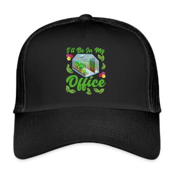 Greenhouse garden gardener gardener - Trucker Cap - black/black - Front