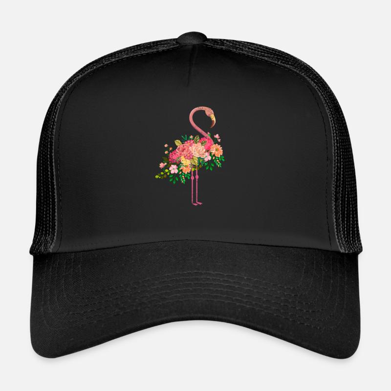 Oiseau flamant rose Casquette trucker 