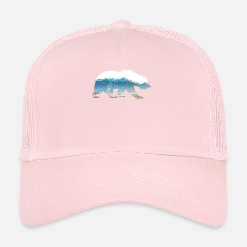 Environmental protection Bear trees mountains stay wild Trucker Cap