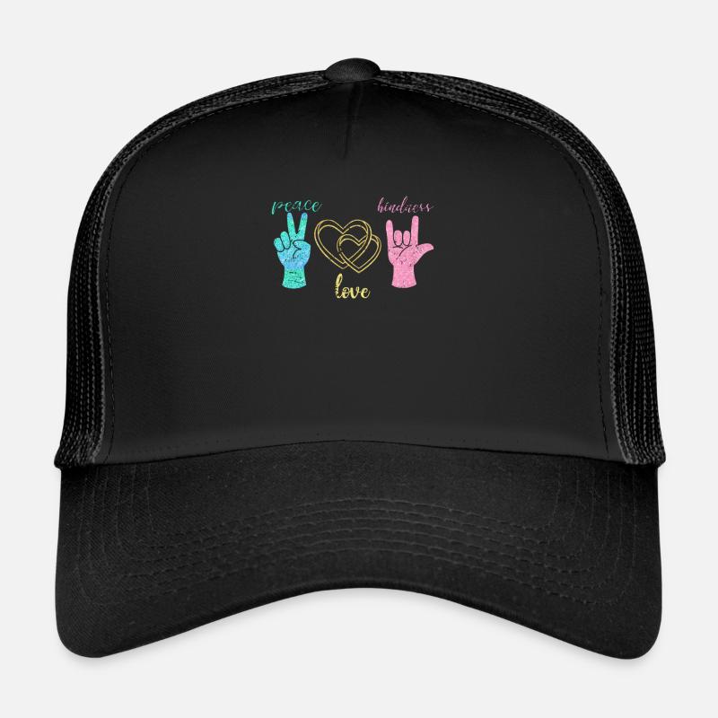 Frieden Liebe Harmonie Trucker Cap