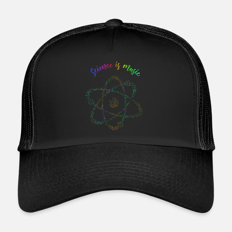 science is music - Trucker Cap - black/black