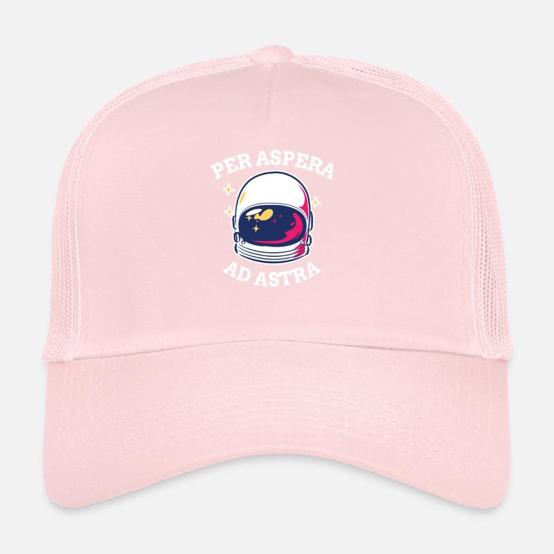 Per Aspera Ad Astra Space Exploration Astronaut Trucker Cap