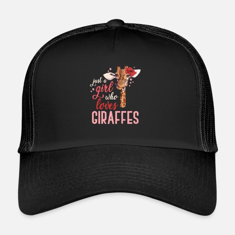 Giraffe girl - Trucker Cap - black/black