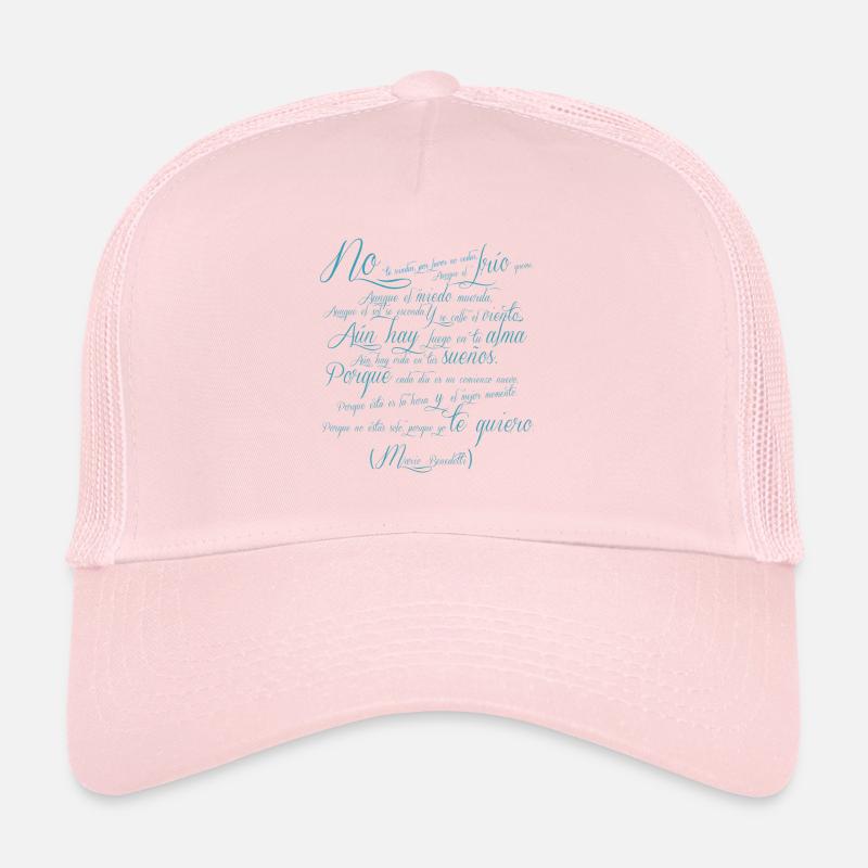 Poème Mario Benedetti Casquette trucker 