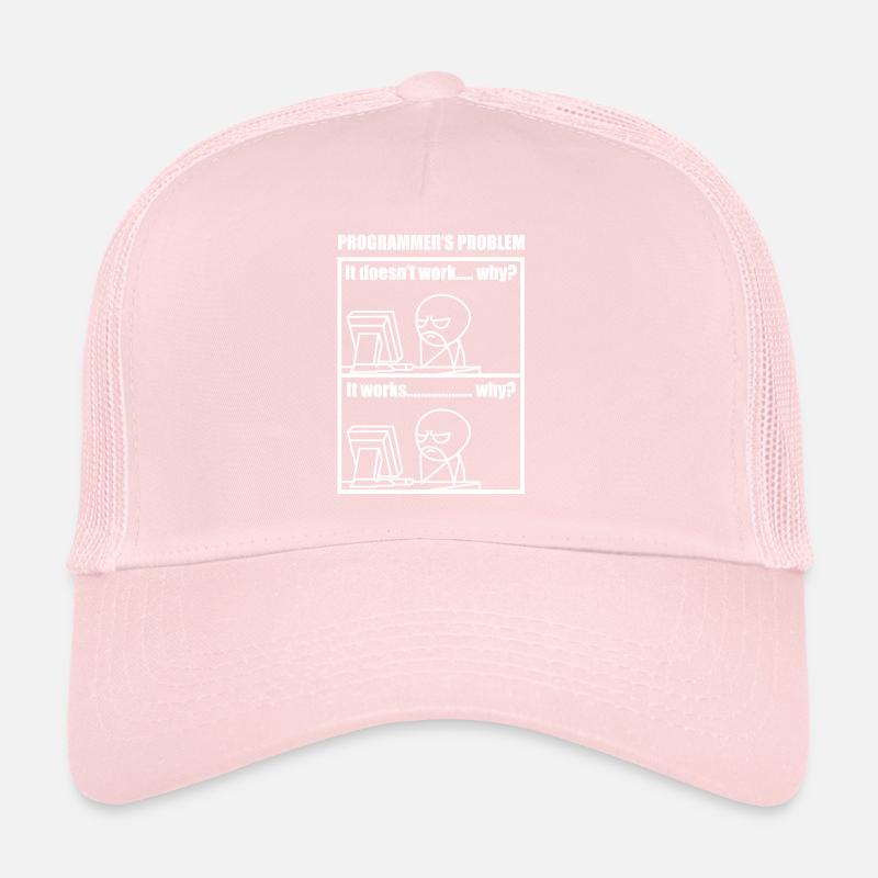 Programmer Computer Scientist Meme Funny Cartoon I Trucker Cap