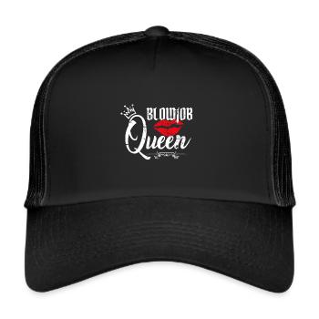 Pipe Reine Vintage Schniblow cadeau drôle - Casquette trucker  - noir/noir - Devant