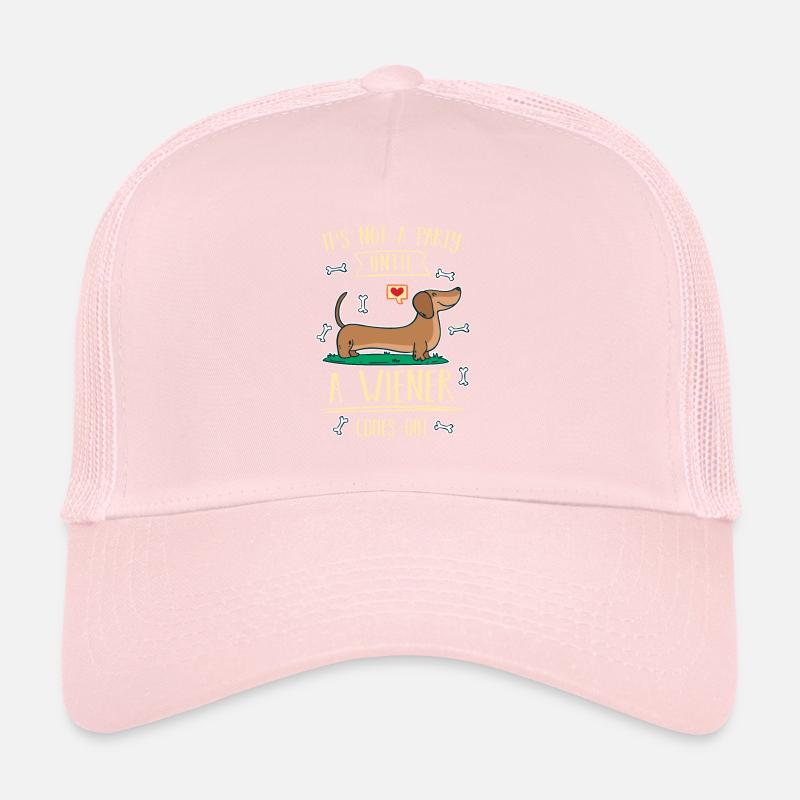 Es ist keine Partei, bis ein Würstchen als Dackel Trucker Cap
