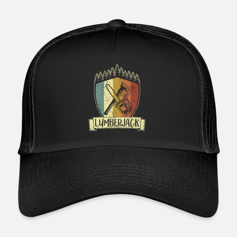 Tronçonneuse forestière bûcheron Casquette trucker 