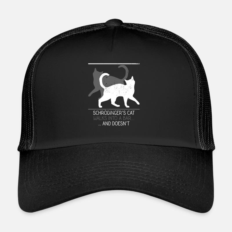 Chat de physique - Casquette trucker  - noir/noir