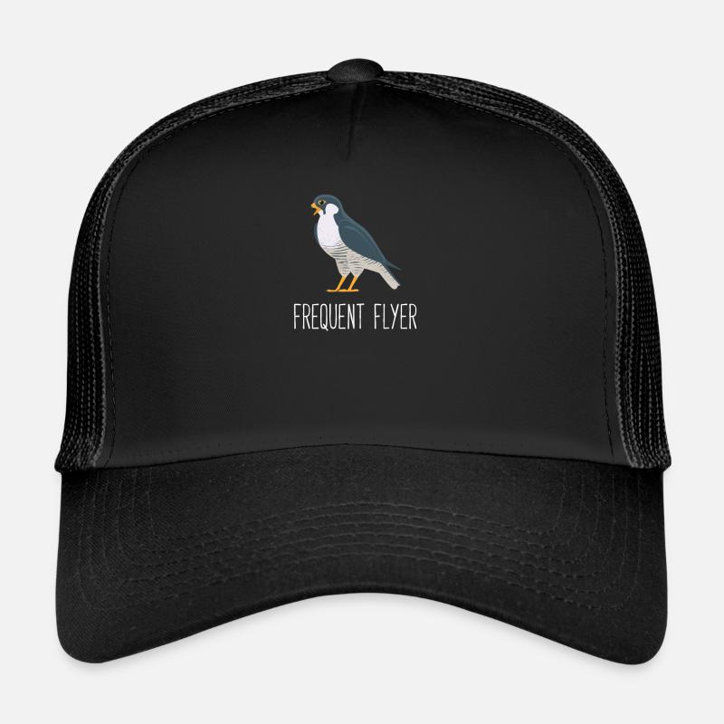 A Peregrine Falcon - is a Frequent Flyer Trucker Cap