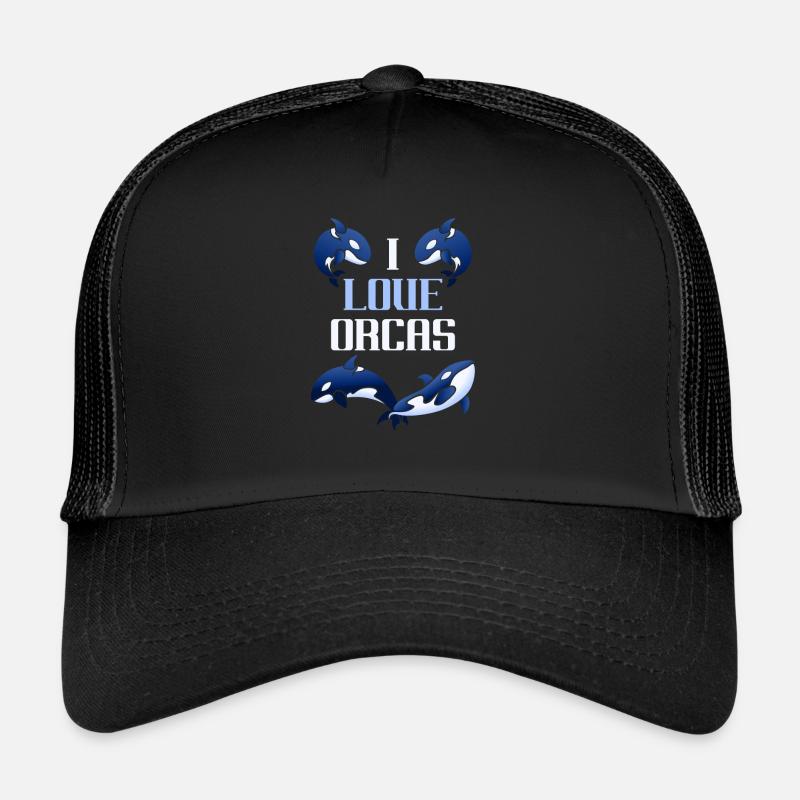 Orca - Trucker Cap - Schwarz/Schwarz